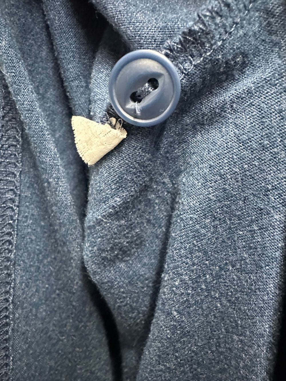 MOSSIMO / Navy Blue Long Sleeve Henley Shirt / Medium / Emo Hipster Preppy Indie - Picture 6 of 6
